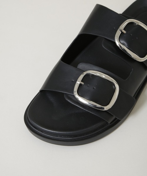 NANO universe（ナノユニバース）の「ビッグバックルサンダル（サンダル・メンズ・ブラック・L/M/S）」の6枚目の写真