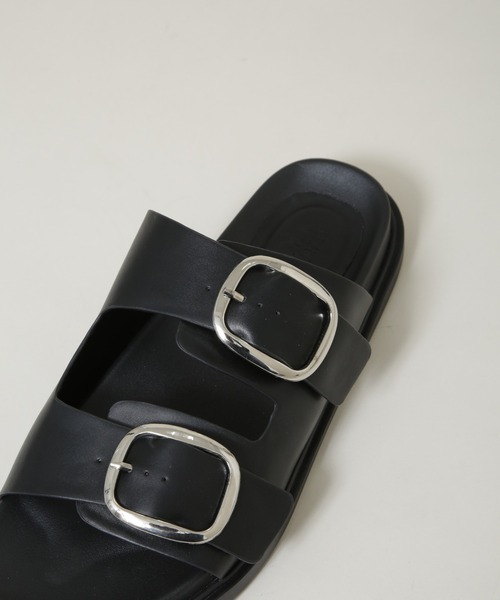 NANO universe（ナノユニバース）の「ビッグバックルサンダル（サンダル・メンズ・ブラック・L/M/S）」の7枚目の写真