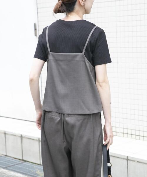 ITEMS URBANRESEARCH(アイテムズ アーバンリサーチ)の「インナー付きリネンライクセットアップ(セットアップ・レディース・グリーン系その他/ブラウン/ブラック・FREE)」の10枚目の写真