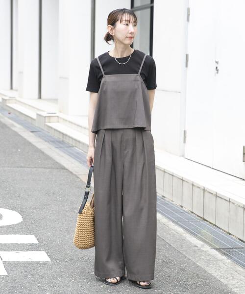 インナー付きリネンライクセットアップ（セットアップ）｜ITEMS