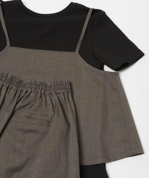 ITEMS URBANRESEARCH(アイテムズ アーバンリサーチ)の「インナー付きリネンライクセットアップ(セットアップ・レディース・グリーン系その他/ブラウン/ブラック・FREE)」の16枚目の写真