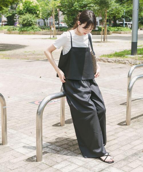 ITEMS URBANRESEARCH(アイテムズ アーバンリサーチ)の「インナー付きリネンライクセットアップ(セットアップ・レディース・グリーン系その他/ブラウン/ブラック・FREE)」の18枚目の写真