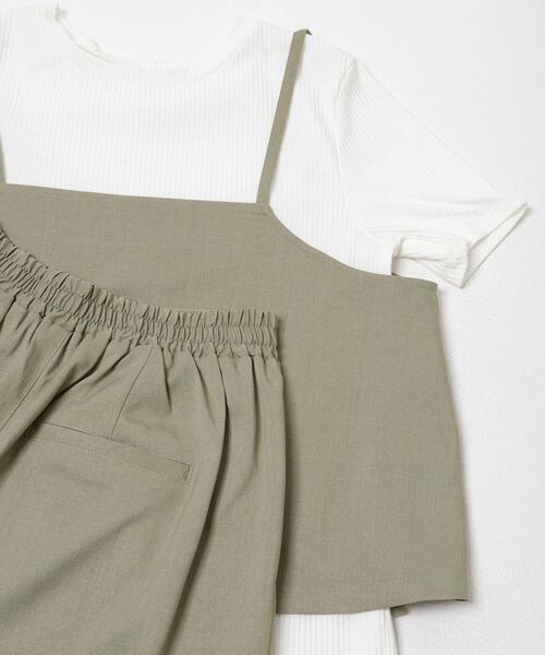 ITEMS URBANRESEARCH(アイテムズ アーバンリサーチ)の「インナー付きリネンライクセットアップ(セットアップ・レディース・グリーン系その他/ブラウン/ブラック・FREE)」の6枚目の写真