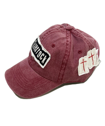 SK8ER ROCK（スケーターロック）の「Patchwork PigmentWashing Ball Cap ((red))（キャップ）」