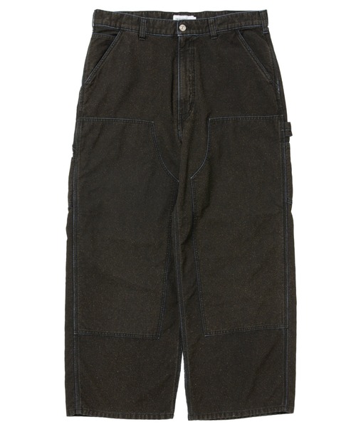 COOTIE PRODUCTIONS(クーティープロダクションズ)の「Grainy Denim Double Knee Painter Pants(デニムパンツ・メンズ・レッド系その他/ブラック・LARGE/MEDIUM)」の1枚目の写真