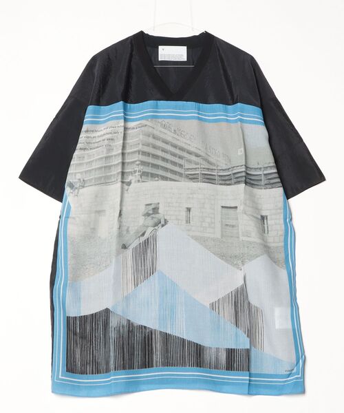 VOAAOV（ヴォアーブ）の「【VOAAOV】GHOST OF A MOMENT Oversize T-Shirt（Tシャツ/カットソー・メンズ・ブラック/サックスブルー・FREE）」の6枚目の写真