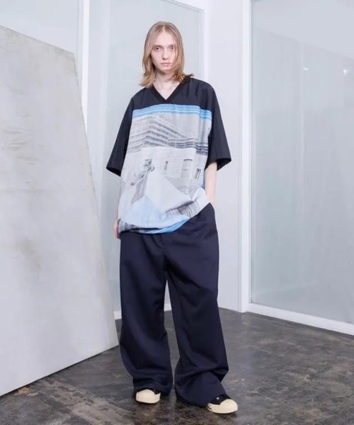 VOAAOV（ヴォアーブ）の「【VOAAOV】GHOST OF A MOMENT Oversize T-Shirt（Tシャツ/カットソー・メンズ・ブラック/サックスブルー・FREE）」の3枚目の写真