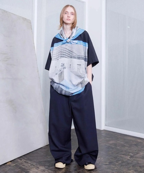 VOAAOV(ヴォアーブ)の「【VOAAOV】GHOST OF A MOMENT Oversize T-Shirt(Tシャツ/カットソー・メンズ・ブラック/サックスブルー・FREE)」の8枚目の写真