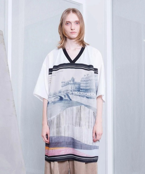 VOAAOV(ヴォアーブ)の「【VOAAOV】GHOST OF A MOMENT Oversize T-Shirt(Tシャツ/カットソー・メンズ・ブラック/サックスブルー・FREE)」の10枚目の写真