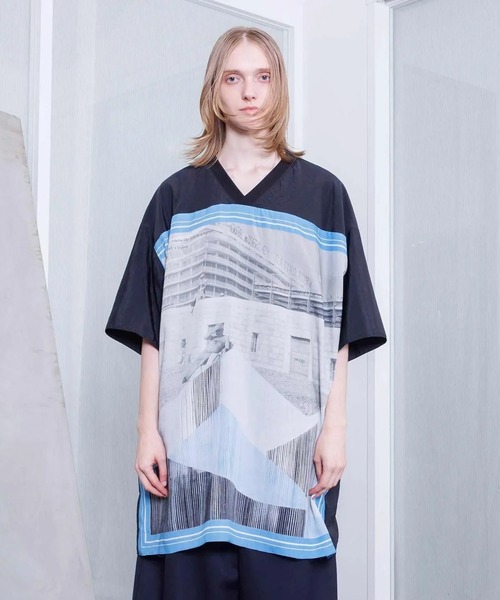 VOAAOV(ヴォアーブ)の「【VOAAOV】GHOST OF A MOMENT Oversize T-Shirt(Tシャツ/カットソー・メンズ・ブラック/サックスブルー・FREE)」の13枚目の写真