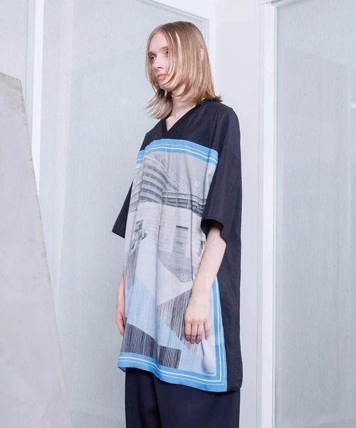 VOAAOV(ヴォアーブ)の「【VOAAOV】GHOST OF A MOMENT Oversize T-Shirt(Tシャツ/カットソー・メンズ・ブラック/サックスブルー・FREE)」の14枚目の写真