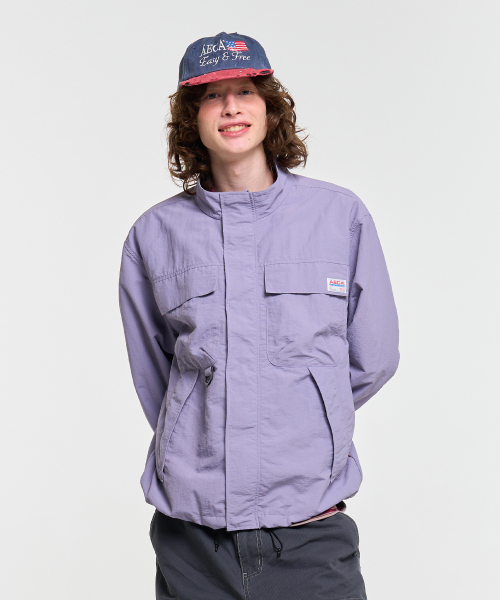 AECA(エイカ)の「NYLON CARGO JACKET-PURPLE(ナイロンジャケット・レディース・その他・M/L)」の2枚目の写真