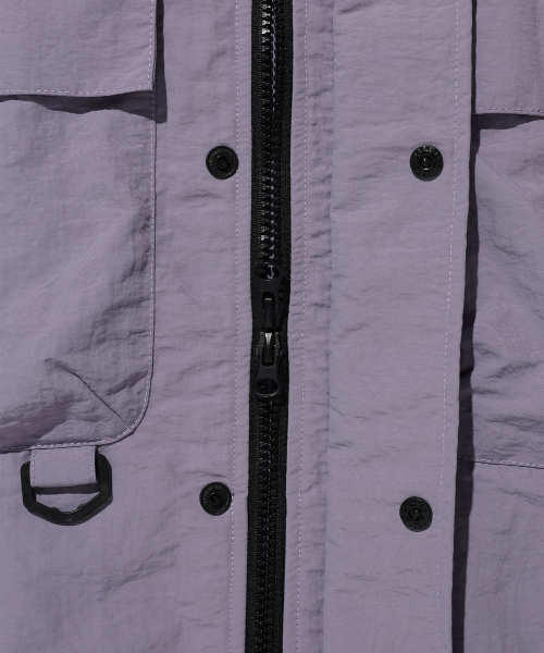 AECA(エイカ)の「NYLON CARGO JACKET-PURPLE(ナイロンジャケット・レディース・その他・M/L)」の6枚目の写真