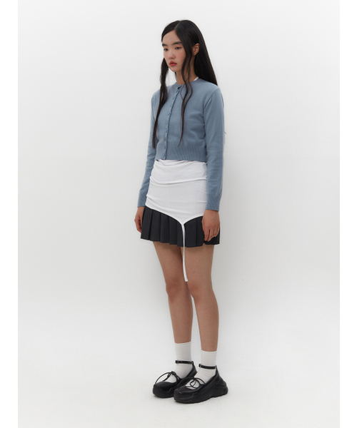 TUOMIO（トゥオミオ）の「BUTTON POINT CARDIGAN [DUSTY BLUE]（カーディガン/ボレロ・レディース・その他・1/2）」の3枚目の写真