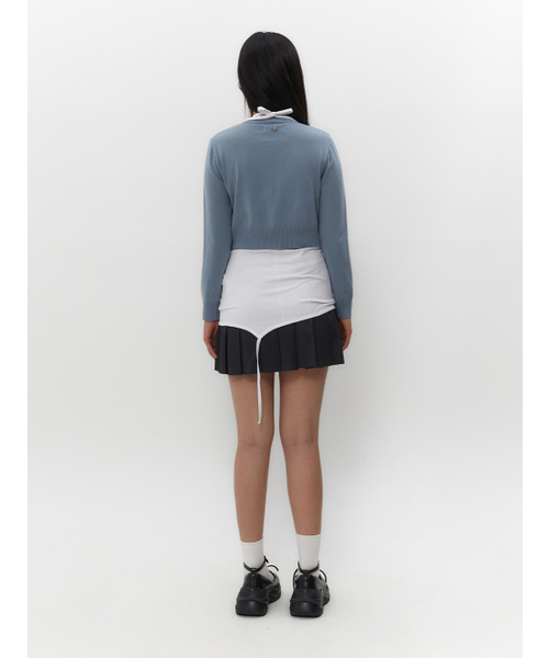 TUOMIO（トゥオミオ）の「BUTTON POINT CARDIGAN [DUSTY BLUE]（カーディガン/ボレロ・レディース・その他・1/2）」の4枚目の写真