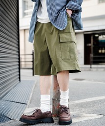 ワイドカーゴイージーハーフパンツ