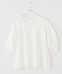 plage | ギャザースリーブ テントライン プルオーバー(ニット/セーター)