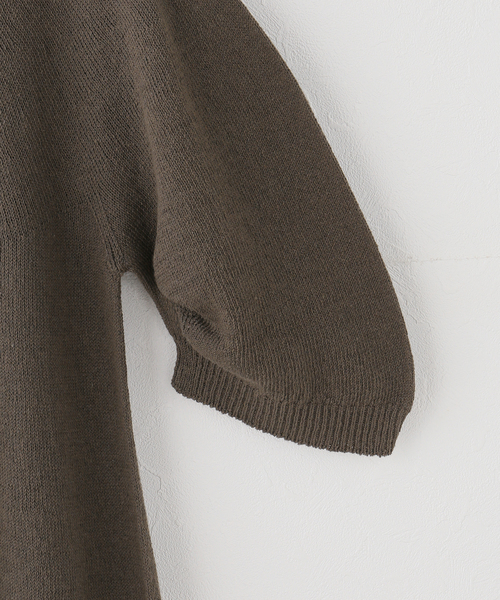 plage（プラージュ）の「ギャザースリーブ テントライン プルオーバー（ニット/セーター・レディース・カーキ/ホワイト・FREE）」の4枚目の写真