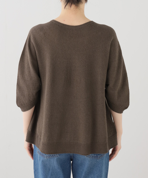 plage（プラージュ）の「ギャザースリーブ テントライン プルオーバー（ニット/セーター・レディース・カーキ/ホワイト・FREE）」の10枚目の写真