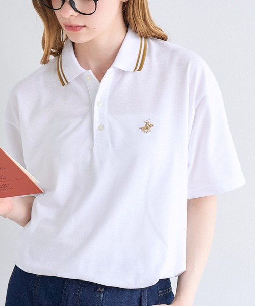 BEVERLY HILLS POLO CLUB(ビバリーヒルズポロクラブ)の「【Beverly Hills Polo Club/ビバリーヒルズ ポロクラブ】別注 ワンポイント ロゴ刺繍 半袖 ポロシャツ(ポロシャツ・メンズ・グレー/ブラック系2/ブラック系1/ネイビー/ホワイト系2/ホワイト系1・M/LL/L)」の3枚目の写真