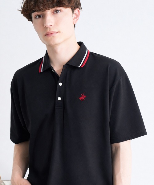 BEVERLY HILLS POLO CLUB(ビバリーヒルズポロクラブ)の「【Beverly Hills Polo Club/ビバリーヒルズ ポロクラブ】別注 ワンポイント ロゴ刺繍 半袖 ポロシャツ(ポロシャツ・メンズ・グレー/ブラック系2/ブラック系1/ネイビー/ホワイト系2/ホワイト系1・M/LL/L)」の4枚目の写真