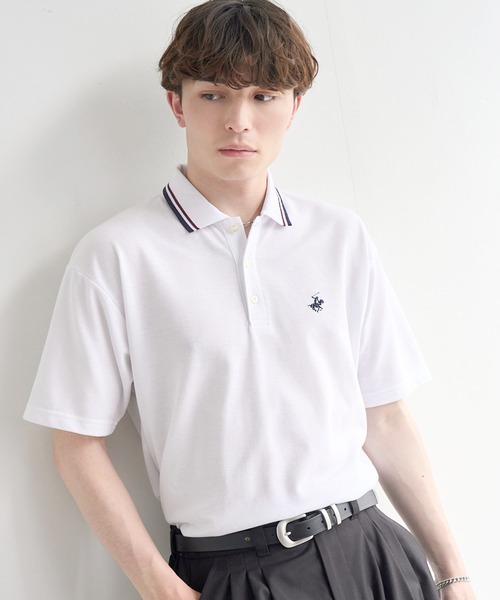BEVERLY HILLS POLO CLUB(ビバリーヒルズポロクラブ)の「【Beverly Hills Polo Club/ビバリーヒルズ ポロクラブ】別注 ワンポイント ロゴ刺繍 半袖 ポロシャツ(ポロシャツ・メンズ・グレー/ブラック系2/ブラック系1/ネイビー/ホワイト系2/ホワイト系1・M/LL/L)」の18枚目の写真
