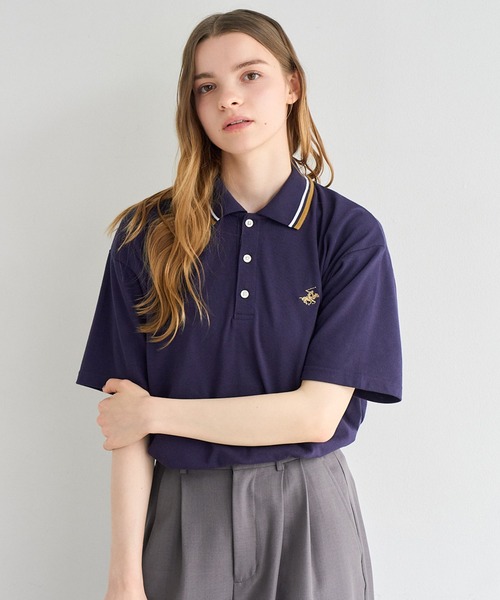 BEVERLY HILLS POLO CLUB(ビバリーヒルズポロクラブ)の「【Beverly Hills Polo Club/ビバリーヒルズ ポロクラブ】別注 ワンポイント ロゴ刺繍 半袖 ポロシャツ(ポロシャツ・メンズ・グレー/ブラック系2/ブラック系1/ネイビー/ホワイト系2/ホワイト系1・M/LL/L)」の15枚目の写真