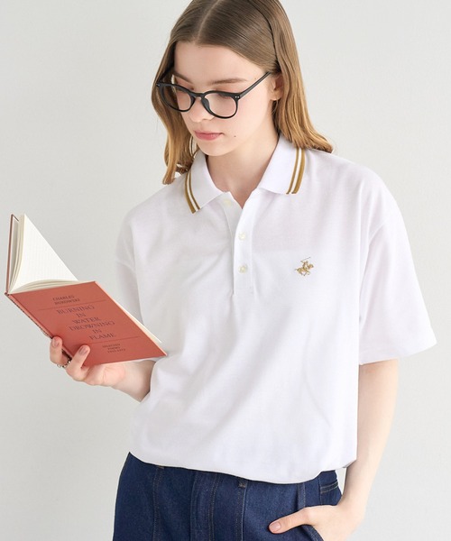 BEVERLY HILLS POLO CLUB(ビバリーヒルズポロクラブ)の「【Beverly Hills Polo Club/ビバリーヒルズ ポロクラブ】別注 ワンポイント ロゴ刺繍 半袖 ポロシャツ(ポロシャツ・メンズ・グレー/ブラック系2/ブラック系1/ネイビー/ホワイト系2/ホワイト系1・M/LL/L)」の7枚目の写真