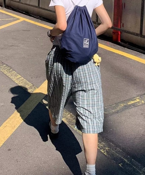Vipoa（ヴィポア）の「Blue green plaid loose shorts（その他パンツ・レディース・グリーン・FREE）」の11枚目の写真