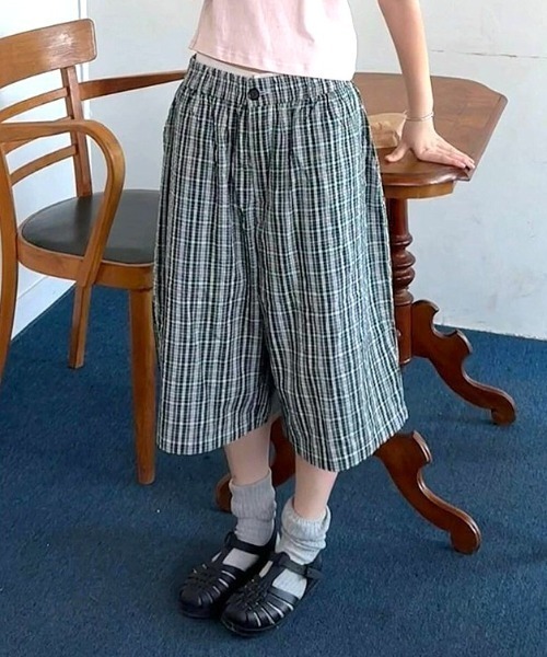 Vipoa（ヴィポア）の「Blue green plaid loose shorts（その他パンツ・レディース・グリーン・FREE）」の21枚目の写真
