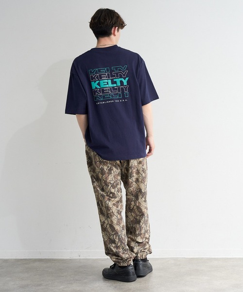 KELTY(ケルティ)の「【KELTY/ケルティ】別注 バックタイポロゴTシャツ(Tシャツ/カットソー・メンズ・カーキ/ネイビー/ベージュ/スミクロ/ブラック/ホワイト・S/M/L/XL)」の11枚目の写真