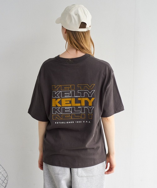 KELTY(ケルティ)の「【KELTY/ケルティ】別注 バックタイポロゴTシャツ(Tシャツ/カットソー・メンズ・カーキ/ネイビー/ベージュ/スミクロ/ブラック/ホワイト・S/M/L/XL)」の17枚目の写真
