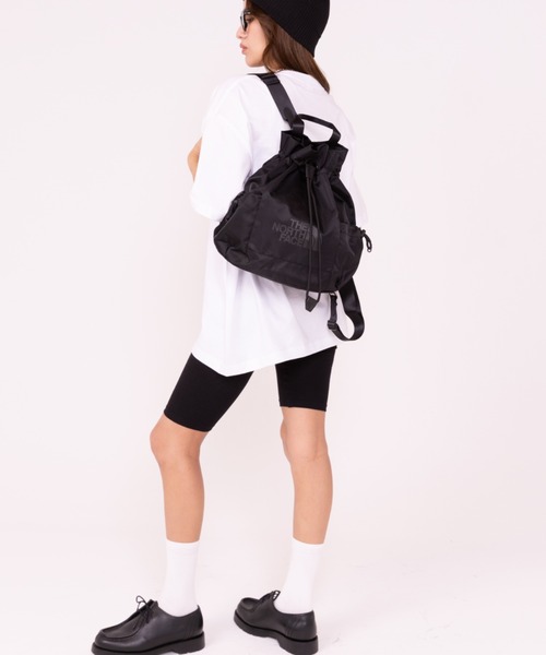 THE NORTH FACE(ザノースフェイス)の「【THE NORTH FACE/ザ・ノースフェイス】5WAY 巾着ショルダーバッグ/リュック/バックパック/W LIGHT BONNEY PACK/ユニセックス(バックパック/リュック・レディース・ホワイト/ブラック・FREE)」の22枚目の写真