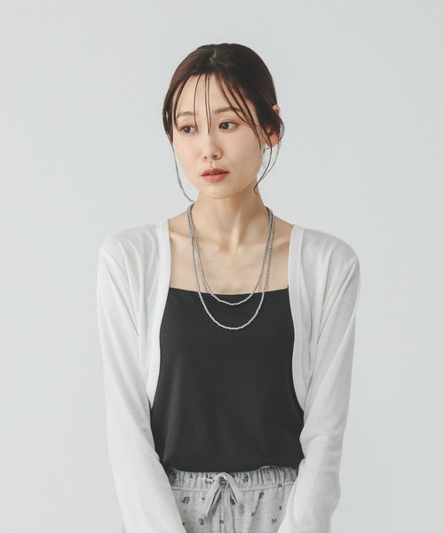 GLOBAL WORK(グローバルワーク)の「UVカットボレロカーディガン/658175(カーディガン/ボレロ・レディース・ブラック/ダークグレー/ホワイト・LARGE/MEDIUM)」の20枚目の写真