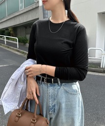 【選べるネックデザイン】長袖シアーTシャツ