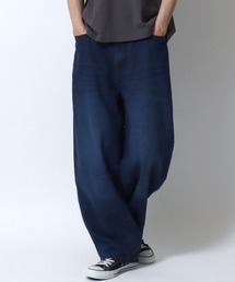 Barrel Leg Easy Denim Pants/バレルレッグ デニムパンツ ジーンズ ワイドパンツ ワイドジーンズ イージーパンツ