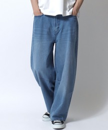 Barrel Leg Easy Denim Pants/バレルレッグ デニムパンツ ジーンズ ワイドパンツ ワイドジーンズ イージーパンツ