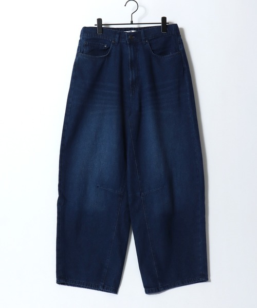 SITRY（シトリー）の「Barrel Leg Easy Denim Pants/バレルレッグ デニムパンツ ジーンズ ワイドパンツ ワイドジーンズ イージーパンツ（デニムパンツ・メンズ・ライトブルー/ライトグレー/ネイビー/ブラック系その他/ワンウォッシュ/ブラック・LL/M/L）」の15枚目の写真