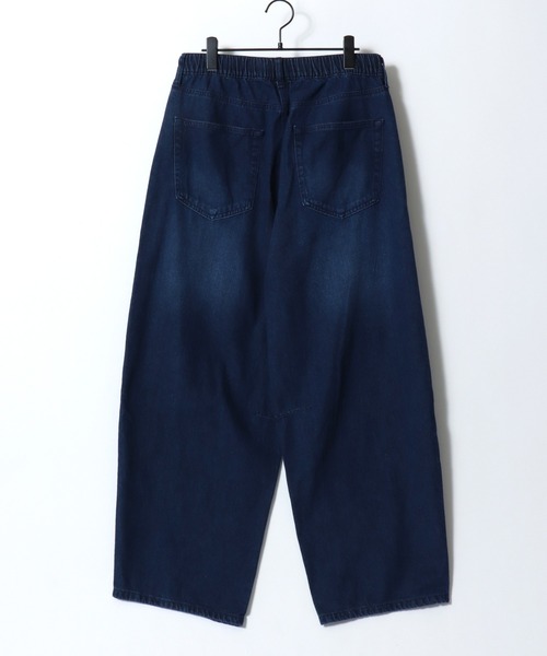 SITRY（シトリー）の「Barrel Leg Easy Denim Pants/バレルレッグ デニムパンツ ジーンズ ワイドパンツ ワイドジーンズ イージーパンツ（デニムパンツ・メンズ・ライトブルー/ライトグレー/ネイビー/ブラック系その他/ワンウォッシュ/ブラック・LL/M/L）」の16枚目の写真