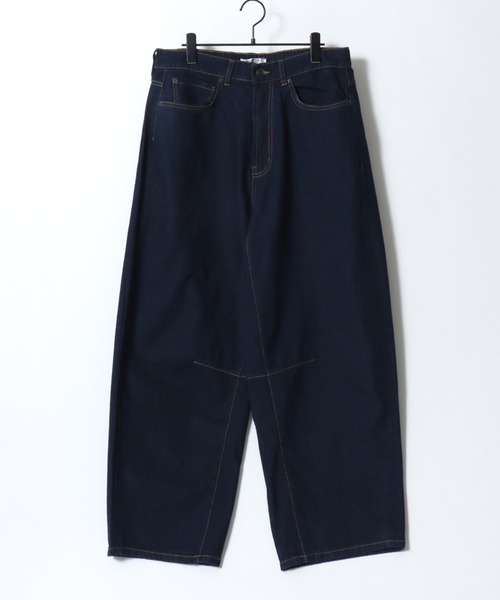 SITRY（シトリー）の「Barrel Leg Easy Denim Pants/バレルレッグ デニムパンツ ジーンズ ワイドパンツ ワイドジーンズ イージーパンツ（デニムパンツ・メンズ・ライトブルー/ライトグレー/ネイビー/ブラック系その他/ワンウォッシュ/ブラック・LL/M/L）」の17枚目の写真