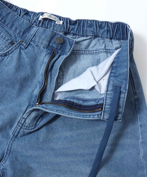 SITRY（シトリー）の「Barrel Leg Easy Denim Pants/バレルレッグ デニムパンツ ジーンズ ワイドパンツ ワイドジーンズ イージーパンツ（デニムパンツ・メンズ・ライトブルー/ライトグレー/ネイビー/ブラック系その他/ワンウォッシュ/ブラック・LL/M/L）」の22枚目の写真