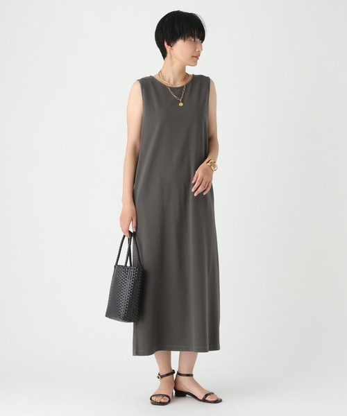 Elura(エルーラ)の「ピグメント風ワンピース<低身長サイズあり>/679122(ワンピース・レディース・ブラウン/チャコールグレー・FREE/FREE(S))」の1枚目の写真