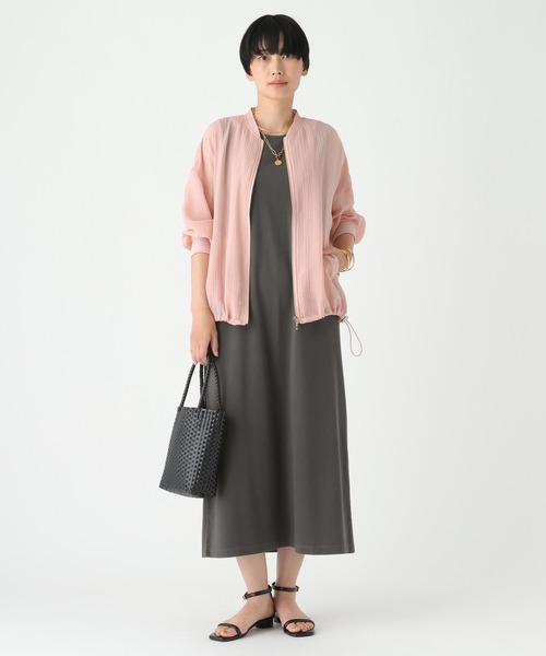 Elura(エルーラ)の「ピグメント風ワンピース<低身長サイズあり>/679122(ワンピース・レディース・ブラウン/チャコールグレー・FREE/FREE(S))」の4枚目の写真