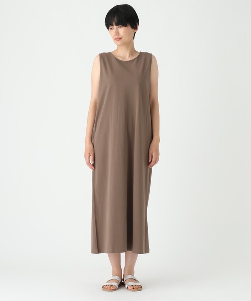 Elura(エルーラ)の「ピグメント風ワンピース<低身長サイズあり>/679122(ワンピース・レディース・ブラウン/チャコールグレー・FREE/FREE(S))」の7枚目の写真