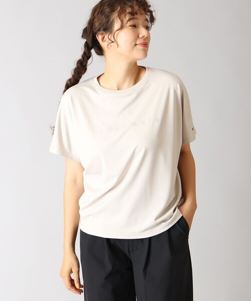 Columbia(コロンビア)の「Columbia/ ウィメンズマグノリアビスタショートスリーブTシャツ /コロンビア(Tシャツ/カットソー・レディース・ブラック/ベージュ/パープル・M/S/L/XL)」の3枚目の写真