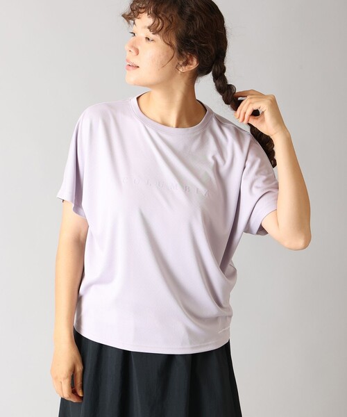 Columbia(コロンビア)の「Columbia/ ウィメンズマグノリアビスタショートスリーブTシャツ /コロンビア(Tシャツ/カットソー・レディース・ブラック/ベージュ/パープル・M/S/L/XL)」の1枚目の写真