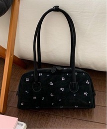 小花柄ボストンバッグ