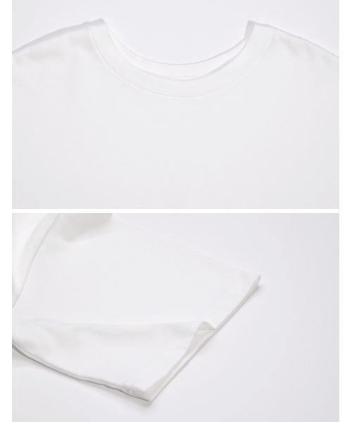 Re:EDIT(リエディ)の「裾レースレイヤード風半袖Tシャツ(Tシャツ/カットソー・レディース・ブラック/オフホワイト・FREE)」の10枚目の写真