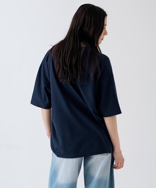 NULL(ヌル)の「【nl】【Unisex】鹿の子 スキッパーポロシャツ(ポロシャツ・メンズ・グレイッシュベージュ/ネイビー/アイボリー・MEDIUM/LARGE)」の6枚目の写真