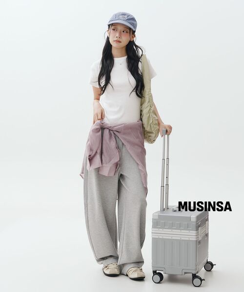 MUSINSA STANDARD WOMAN（ムシンサスタンダードウーマン）の「[クールタンダード] ウィメンズカーブドスウェットパンツ (2色)（スウェットパンツ・レディース・ブラック/グレー・X-SMALL/SMALL/MEDIUM/LARGE）」の11枚目の写真